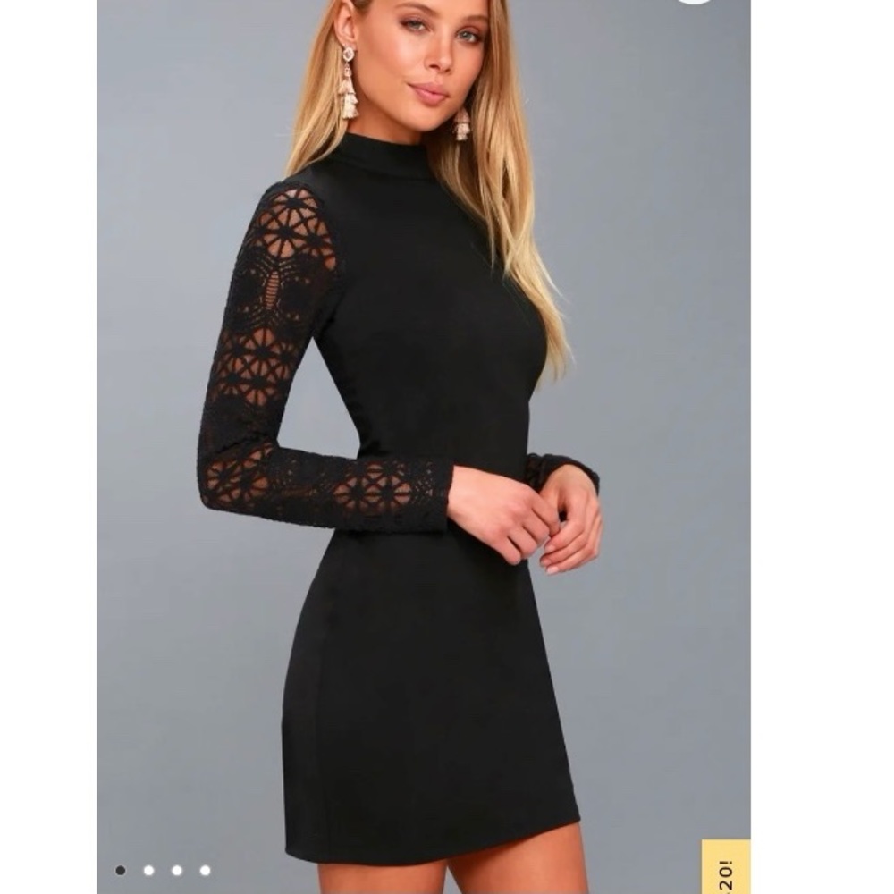 Black long sleeve dress